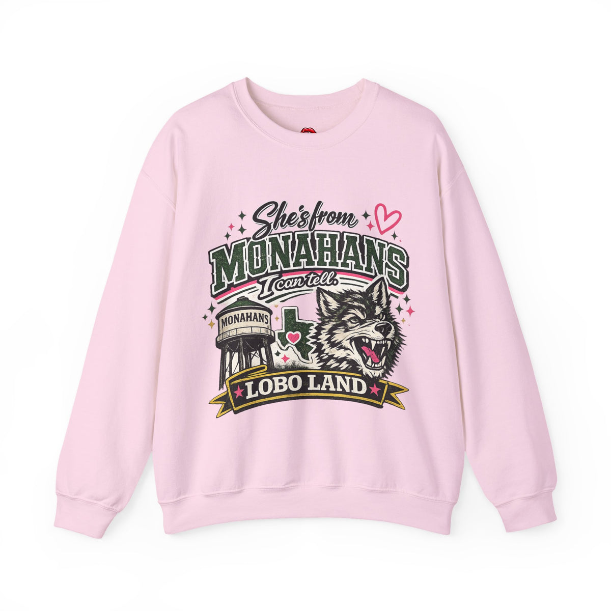 Monahans Lobo Land Vintage Worn Crewneck Sweatshirt