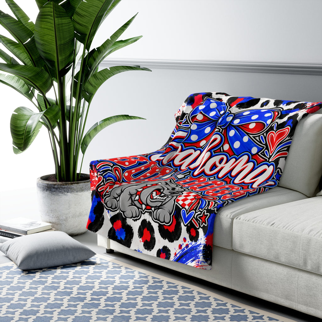 Coahoma Bulldogs Sherpa Fleece Blanket