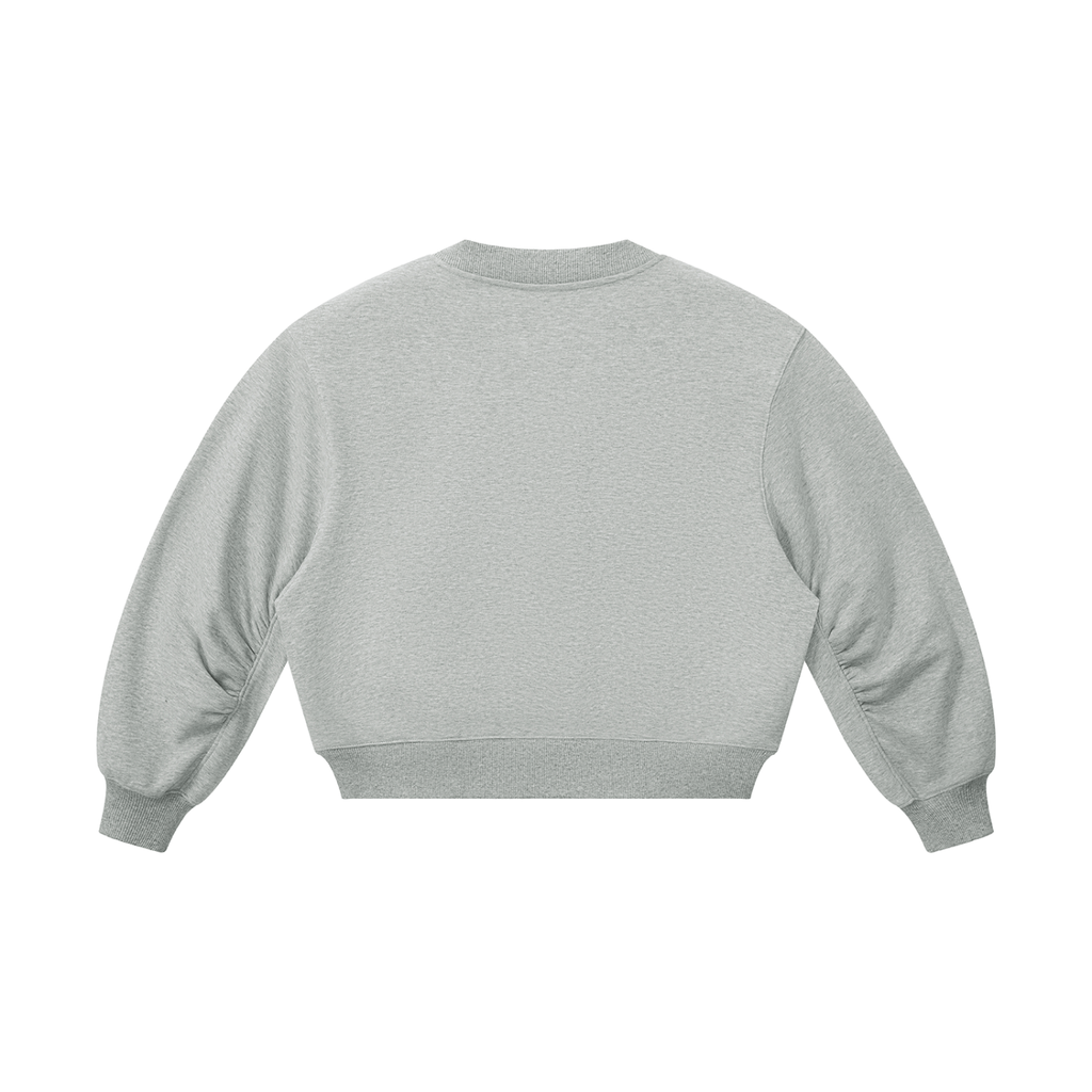 Sweet Route Women’s Crop V-Neck Sweatshirt