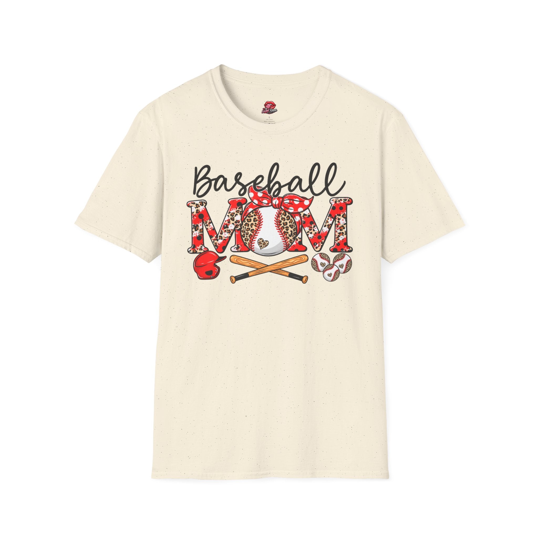 Floral Leopard Baseball Mom Tee