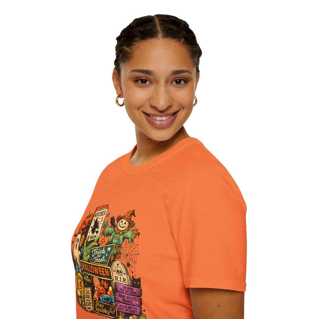 Spooky Season Vintage Halloween Graphic T- Shirt | Retro Fall Unisex Tee