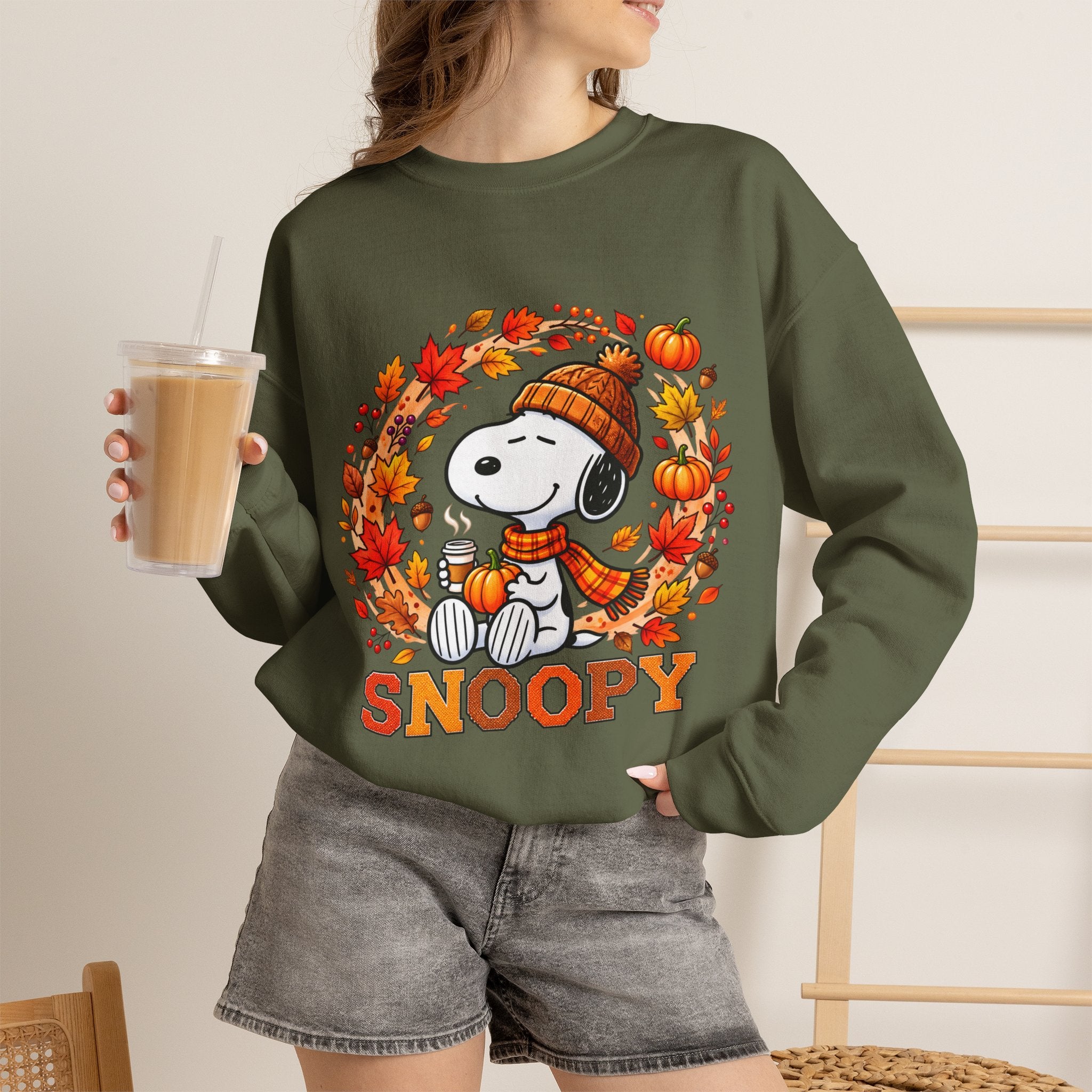 Snoopy Fall Wreath Sweatshirt