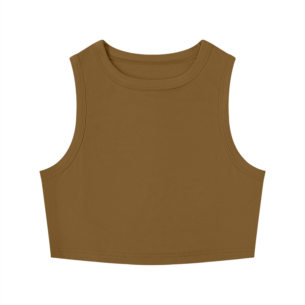 Women's Tight Crewneck Crop Tank Top