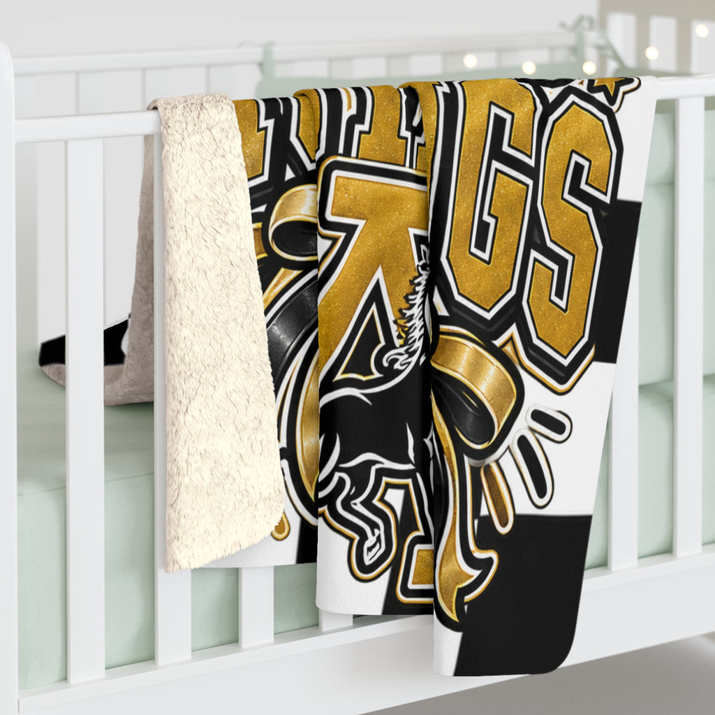 Custom Andrews Mustangs Sherpa Blanket