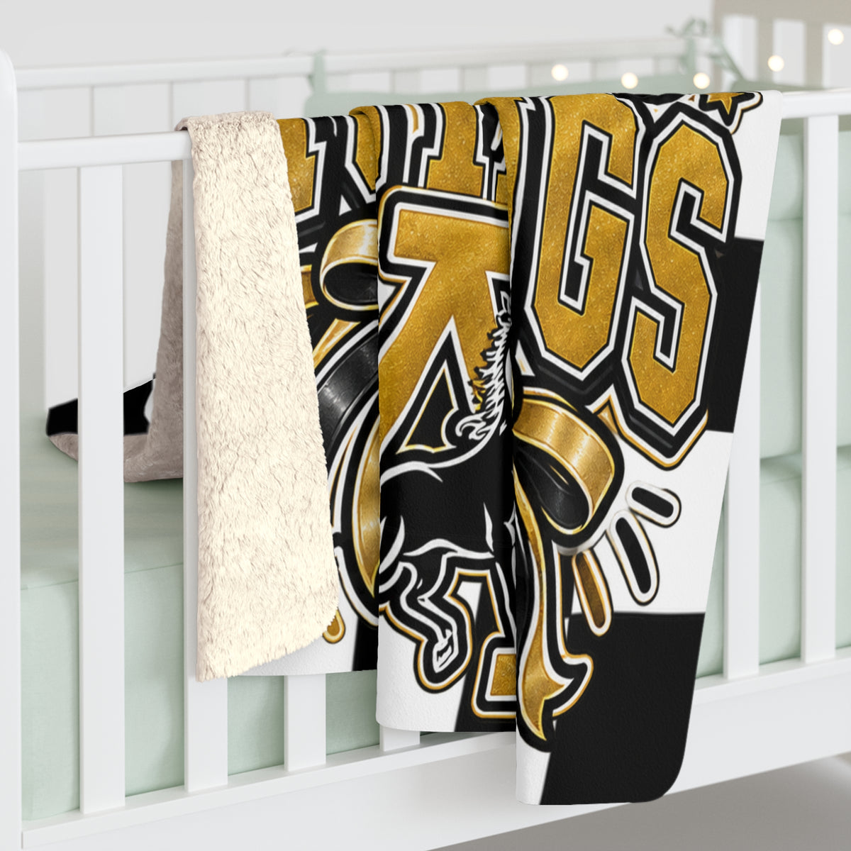 Custom Andrews Mustangs Sherpa Blanket