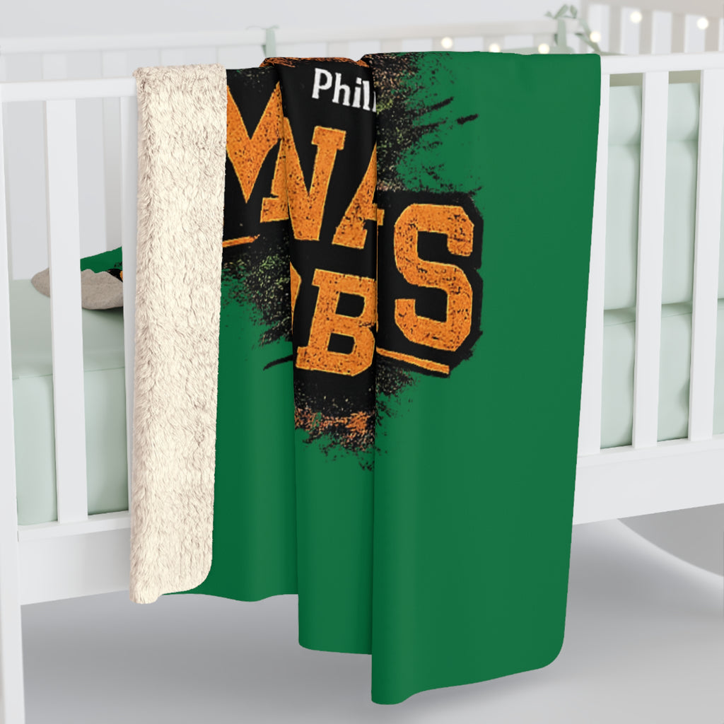 Monahans Loboes Basketball Sherpa Blanket