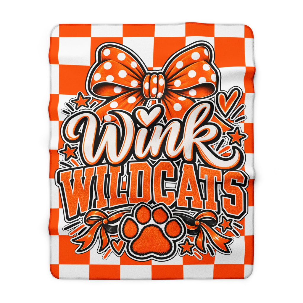 Wink Wildcats Sherpa Blanket