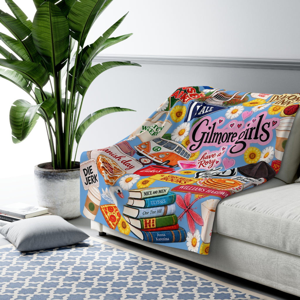 Gilmore Collage Sherpa Blanket