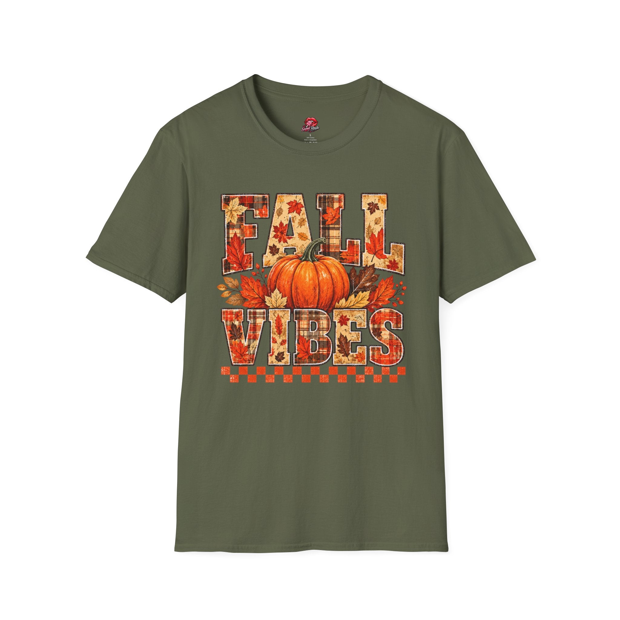 Pumpkin & Leaves Fall Vibes Tee