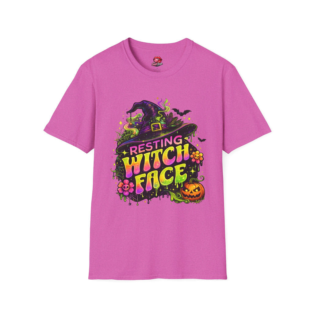 Resting Witch Face Halloween T-Shirt | Funny Witch Graphic Tee | Cute Spooky Season Shirt | Retro Halloween Witch Hat Tee | Fall Halloween Gift
