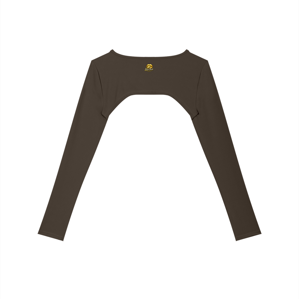 Sweet Route Women’s Cutout Long Sleeve Yoga Shrug