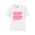 God Is Good pink retro script T-Shirt