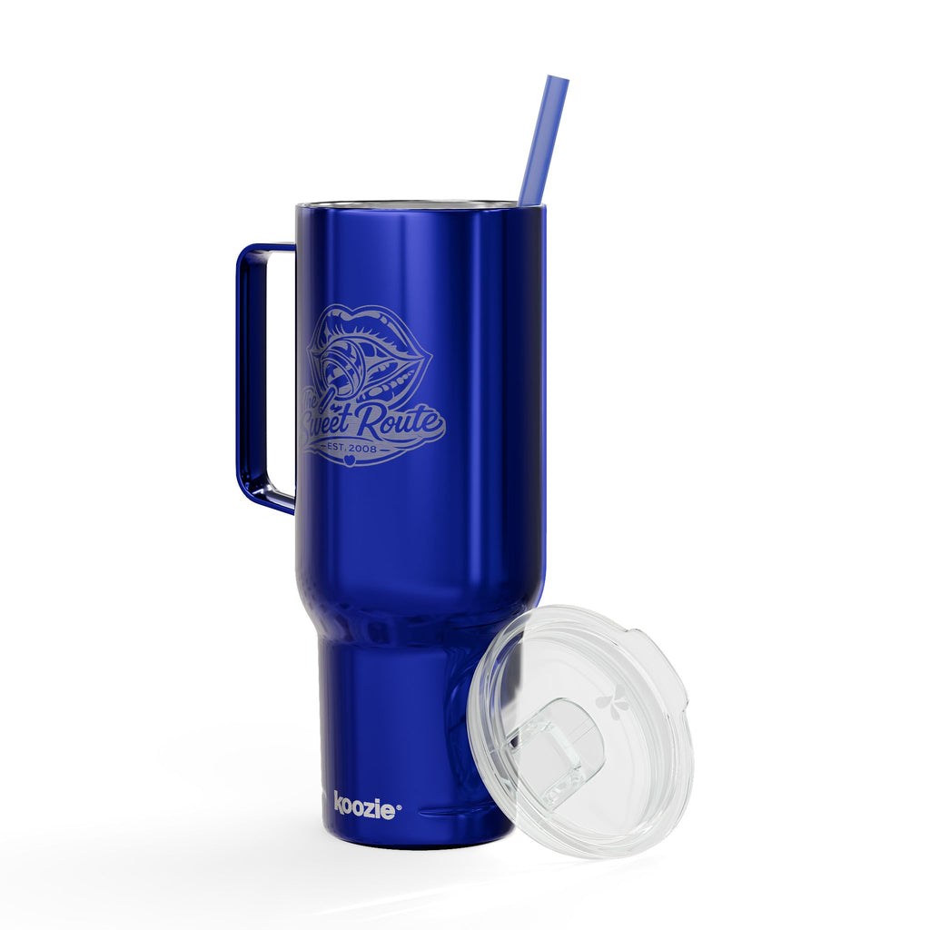 Sweet Route Insulated Tumbler with Lid, 40oz