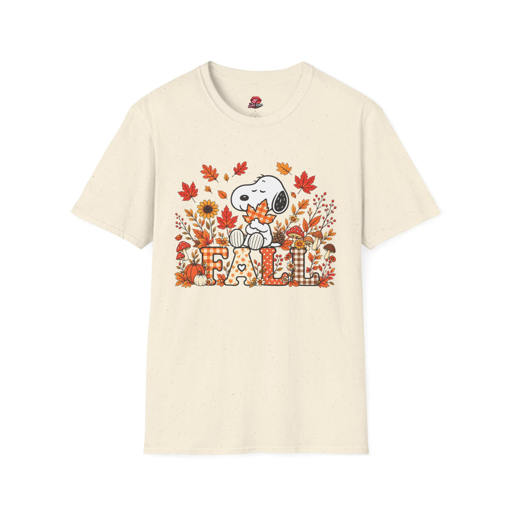 Cute Autumn Leaves & Pumpkins Snoopy Tee