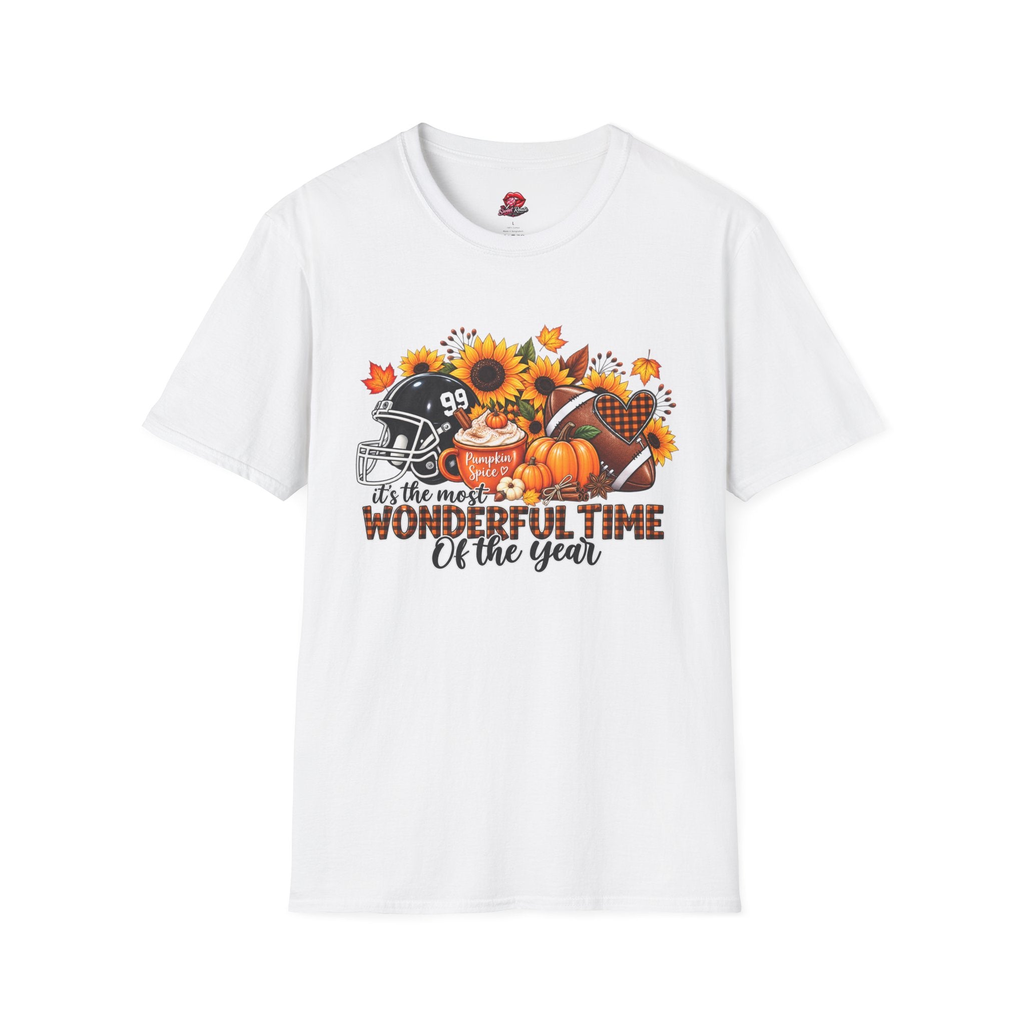 It's the Most Wonderful Time of the Year Pumpkin Spice Football Tee