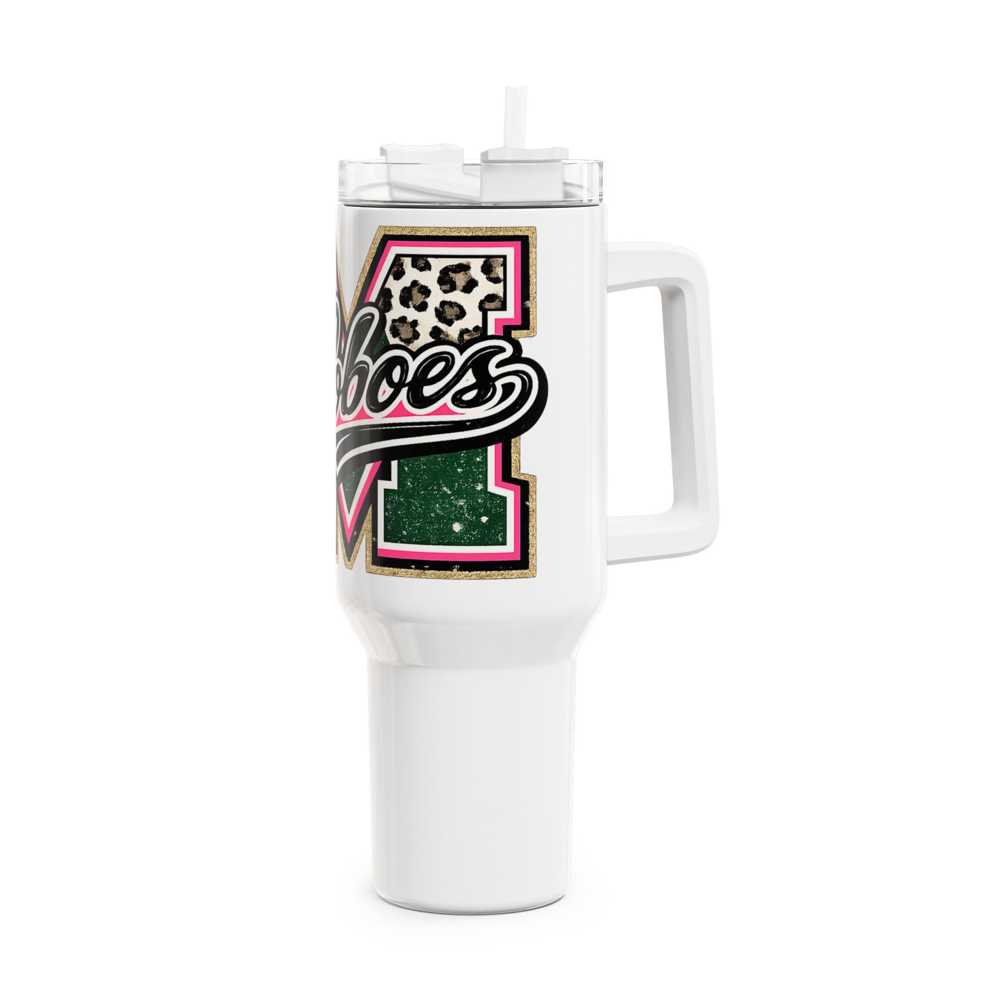 40oz Loboes Insulated Leopard Tumbler