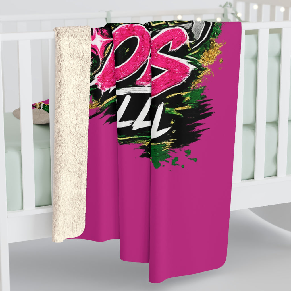 Monahans Loboes Volleyball Sherpa Blanket