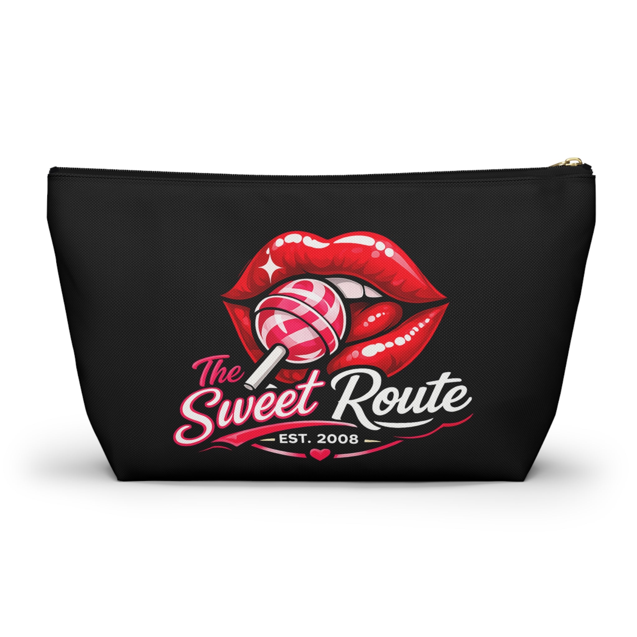 Sweet Route Logo Black Accessory Pouch