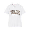 Teach Leopard Print T-Shirt | Cute Teacher Shirt | Back to School Teacher Gift | Leopard Print Graphic Tee