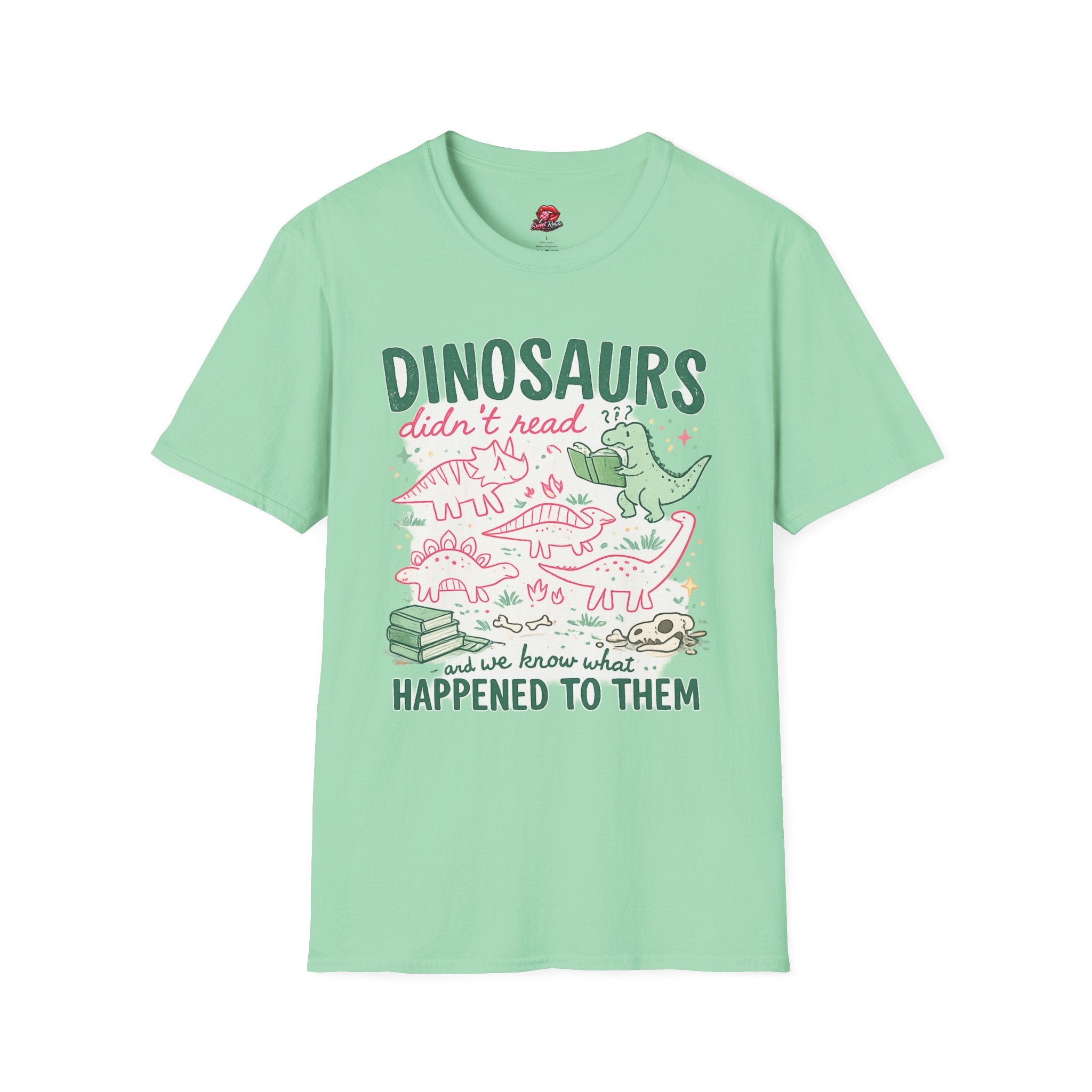 Dinosaurs Didn't Read Tee