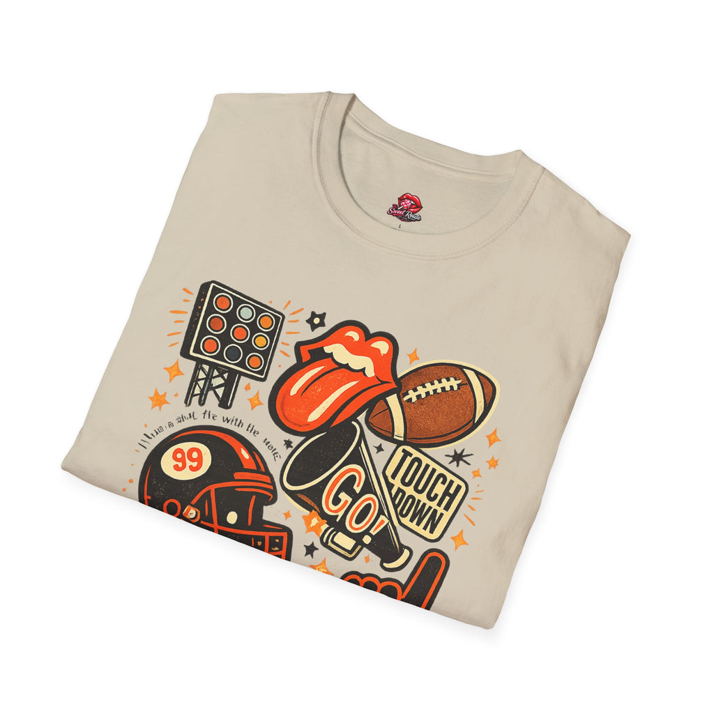 Touchdown Go Football T-Shirt | Retro Game Day Tee | Vintage Football Fan Shirt