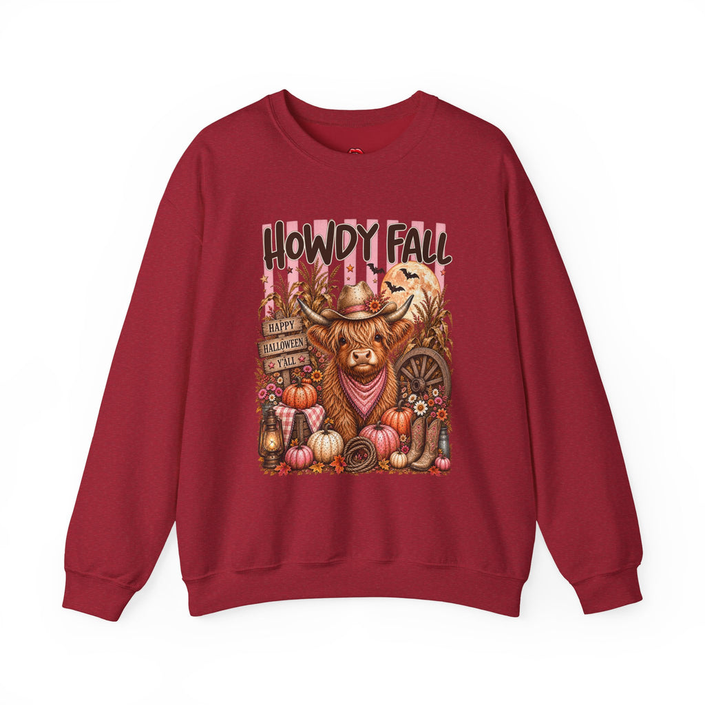 Western Autumn Cowgirl Pumpkin Crewneck