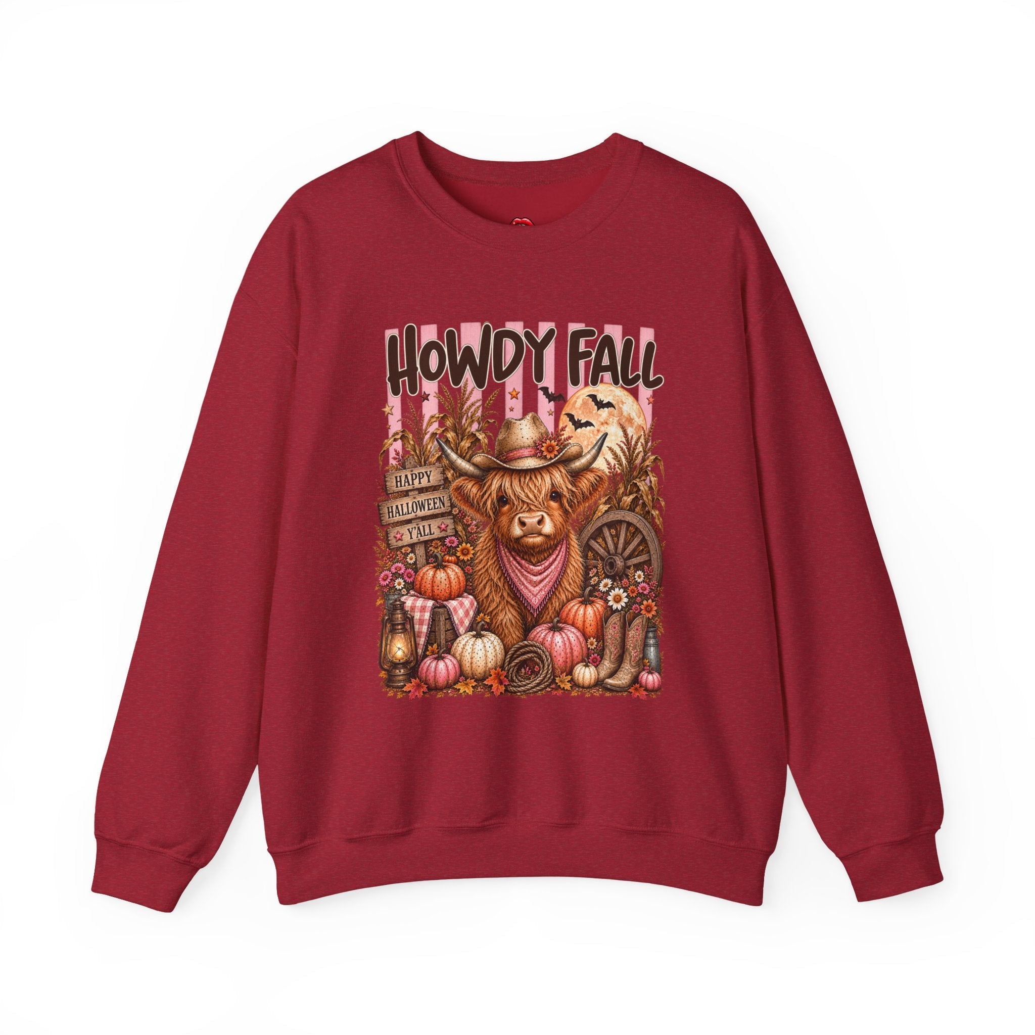 Western Autumn Cowgirl Pumpkin Crewneck
