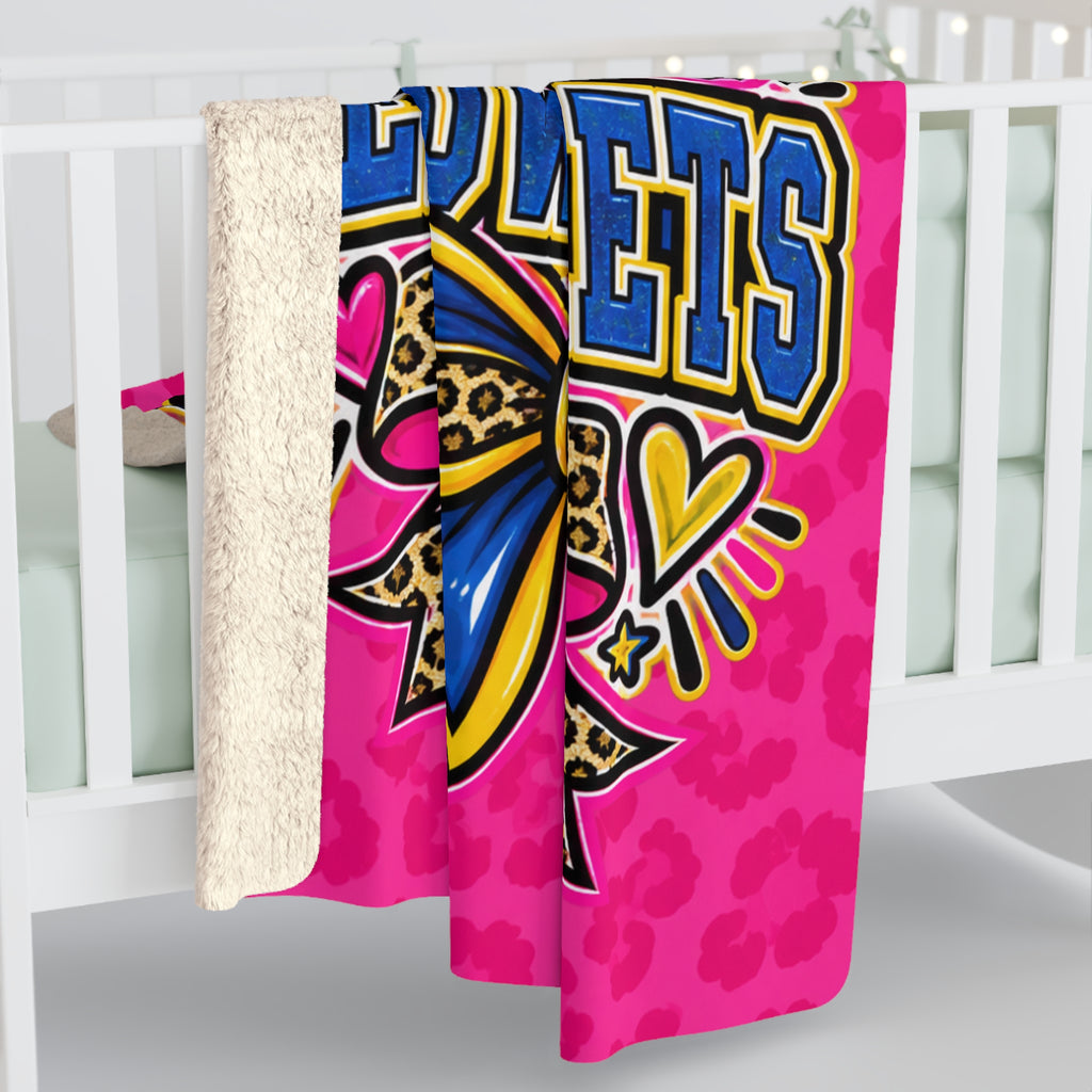 Yukon Yellow Jackets Sherpa Fleece Blanket