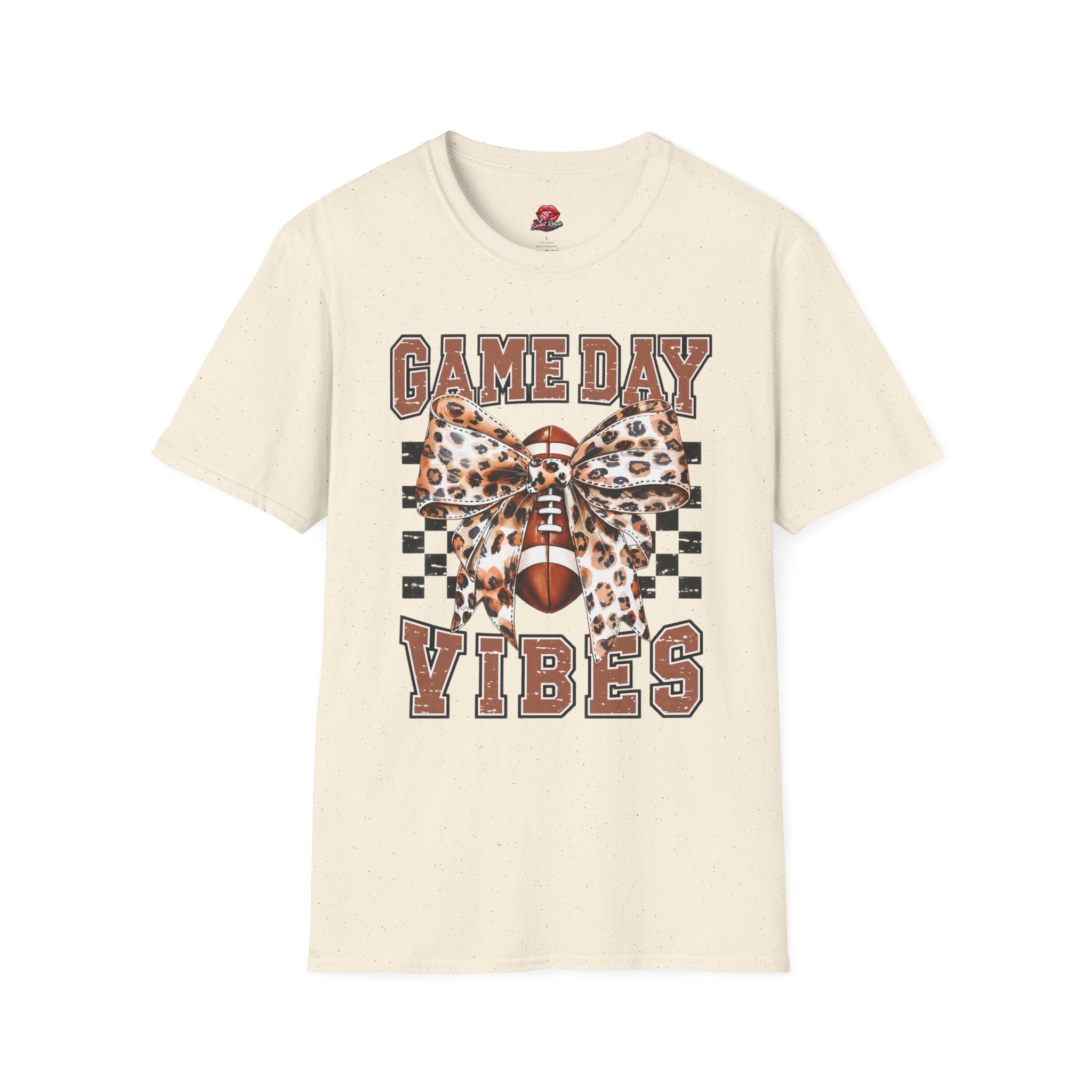 Leopard Bow Football Tee