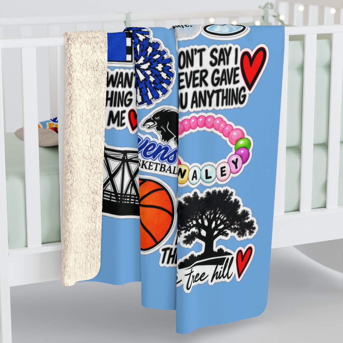 OTH Collage Sherpa Fleece Blanket