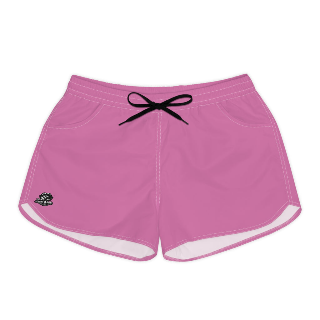 Sweet Route Pink Women's Casual Shorts
