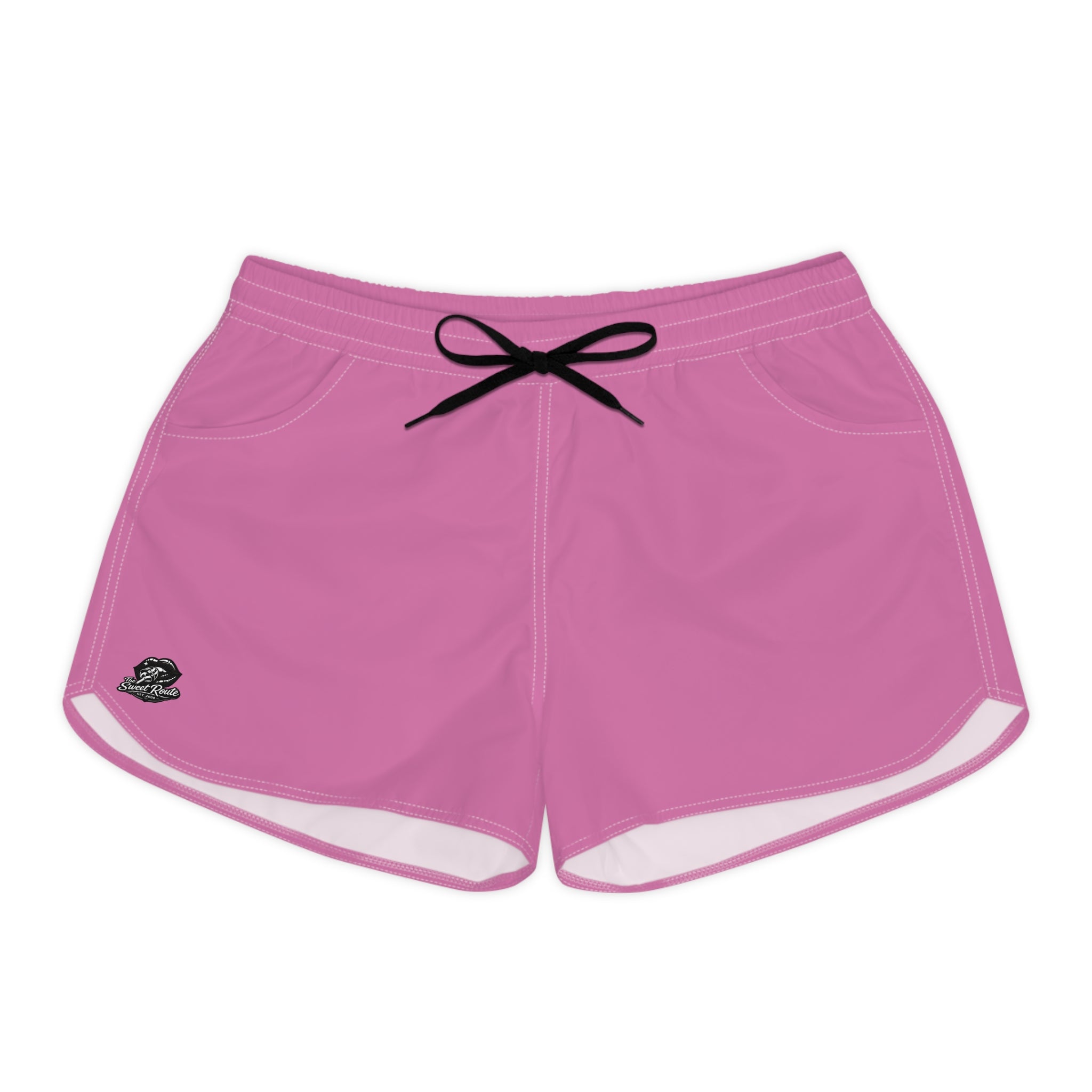 Sweet Route Pink Women's Casual Shorts