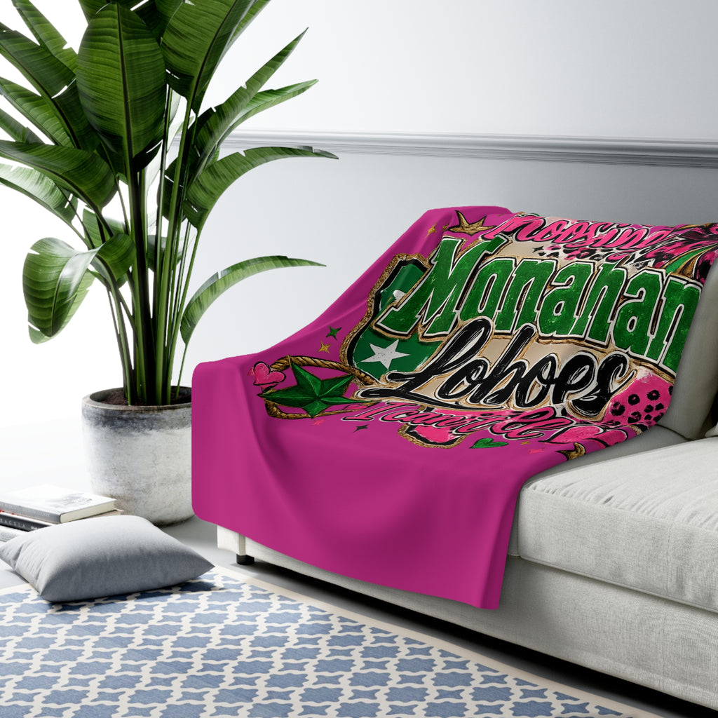 Sherpa Blanket Choosing Monahans Loboes I Can't Tell Pink