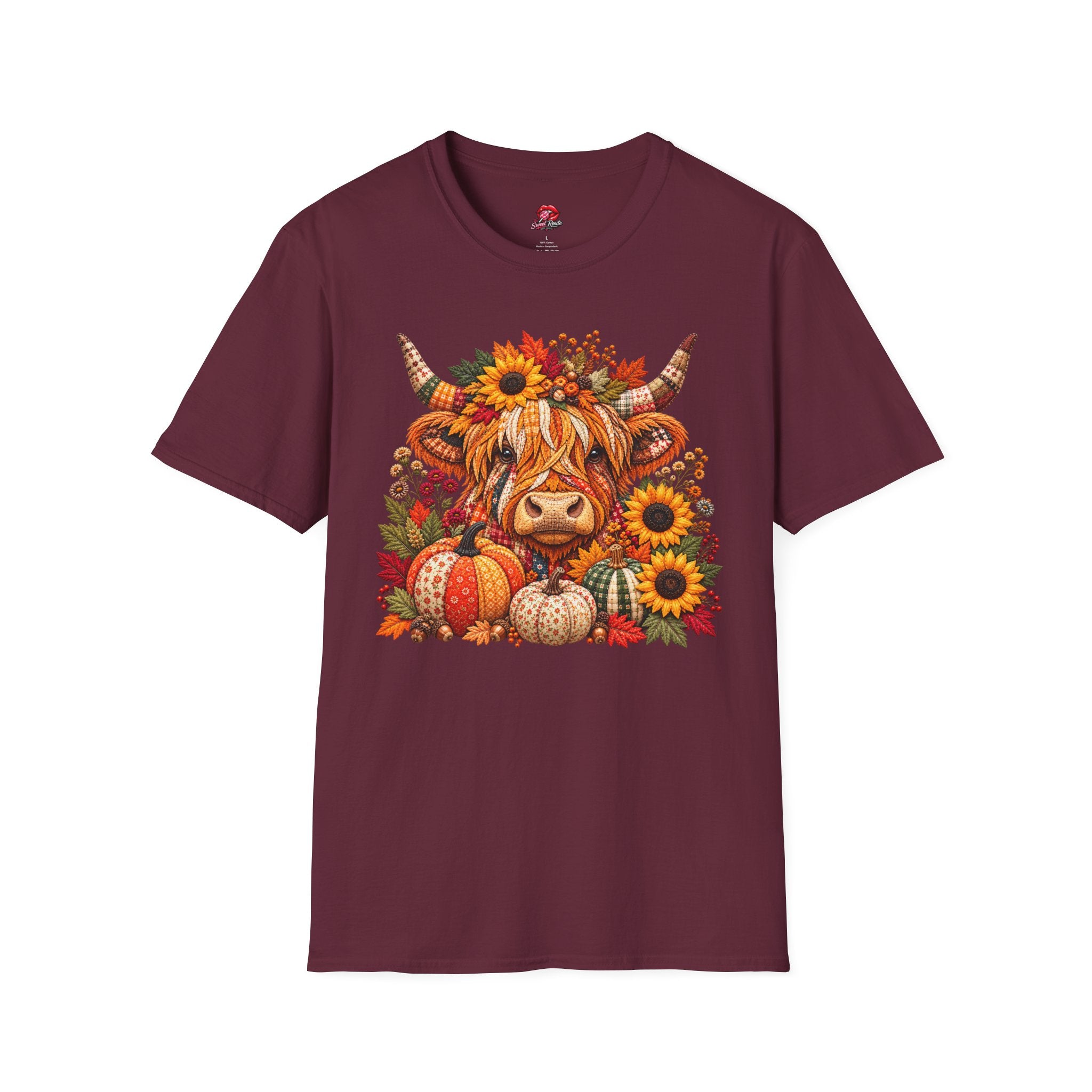 Autumn Highland Cow T‑Shirt