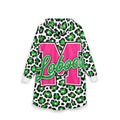 Green Leopard 'Loboes Hooded Blanket