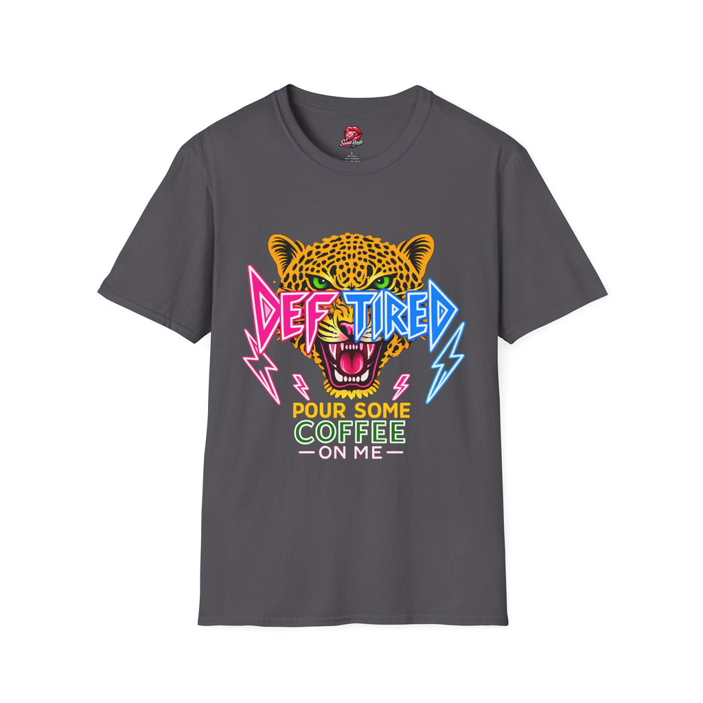 Def-Tired Leopard graphic tee