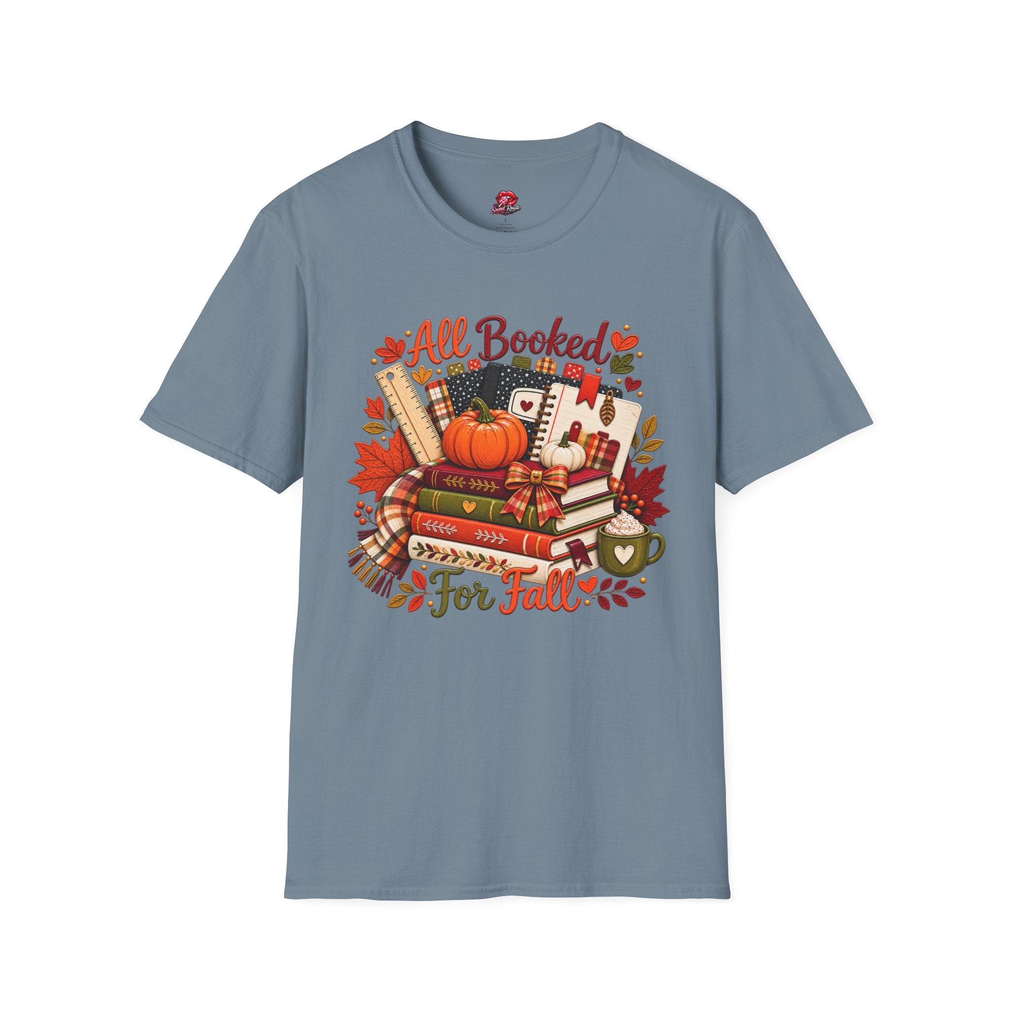 Cozy Autumn All Booked For Fall Tee