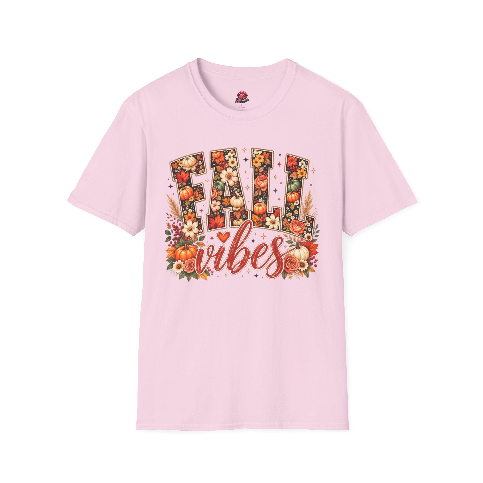 Floral Pumpkin Fall Vibes Tee