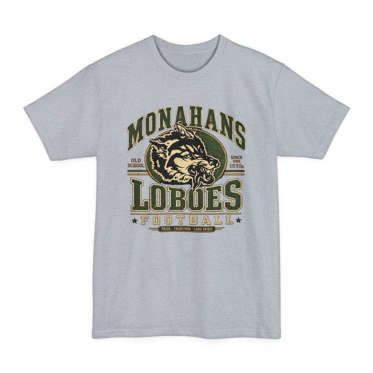Monahans Loboes Football  Tall T-Shirt