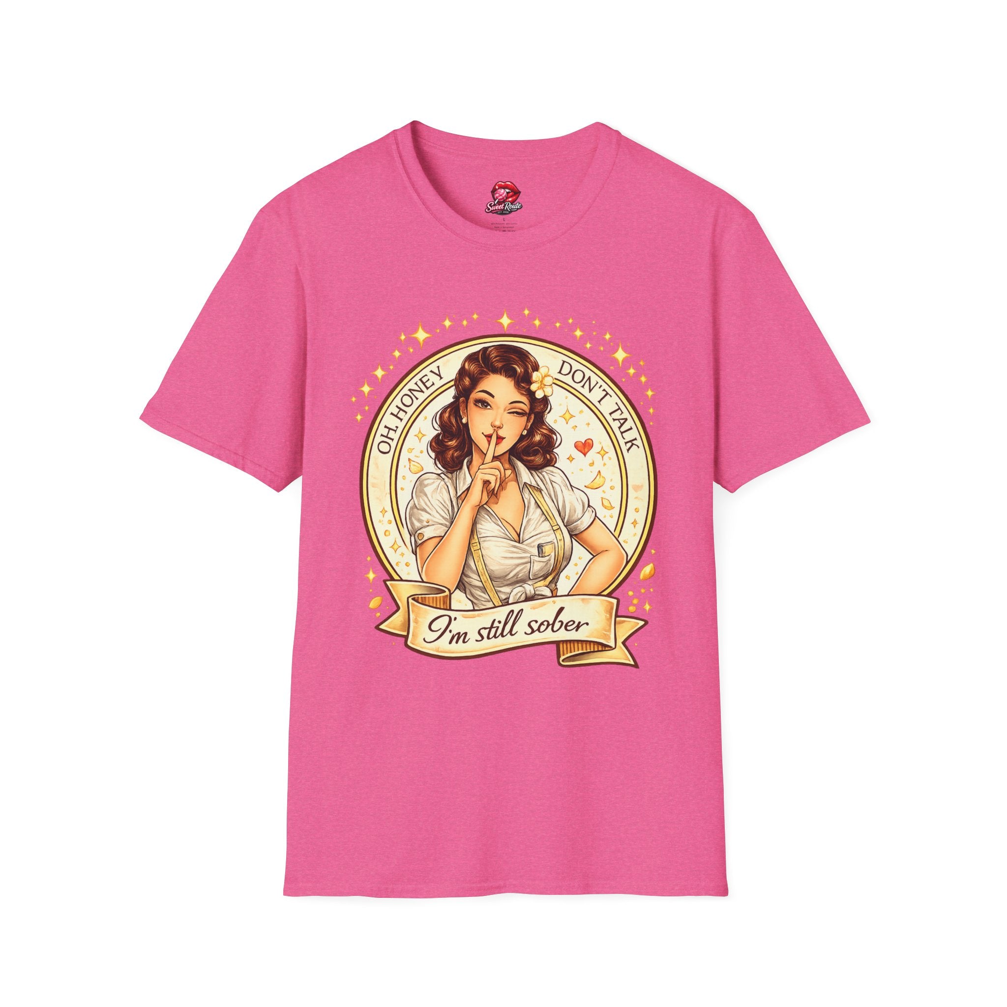 Oh Honey Don't Talk Retro Pinup Tee