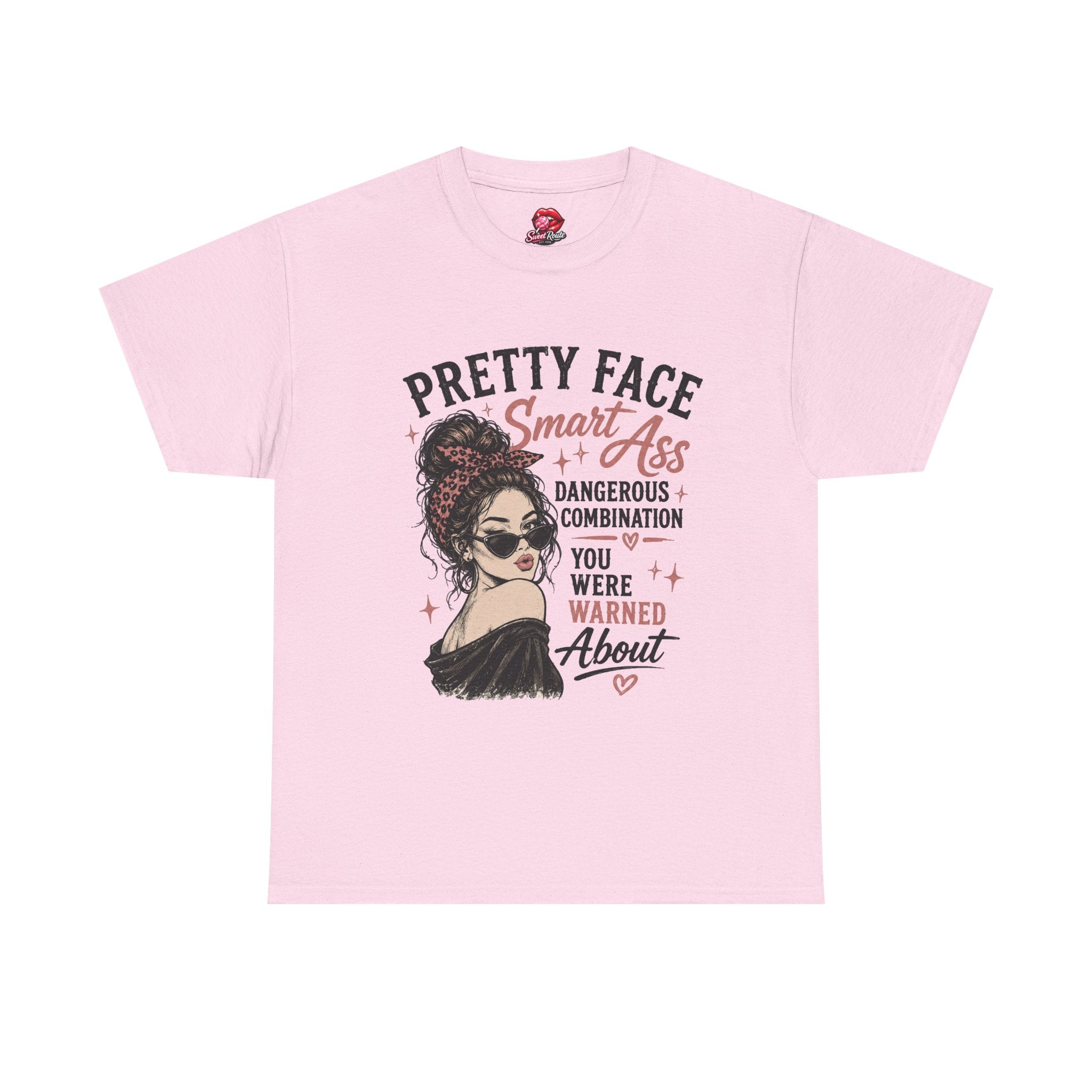 Pretty Face Smart Ass graphic tee