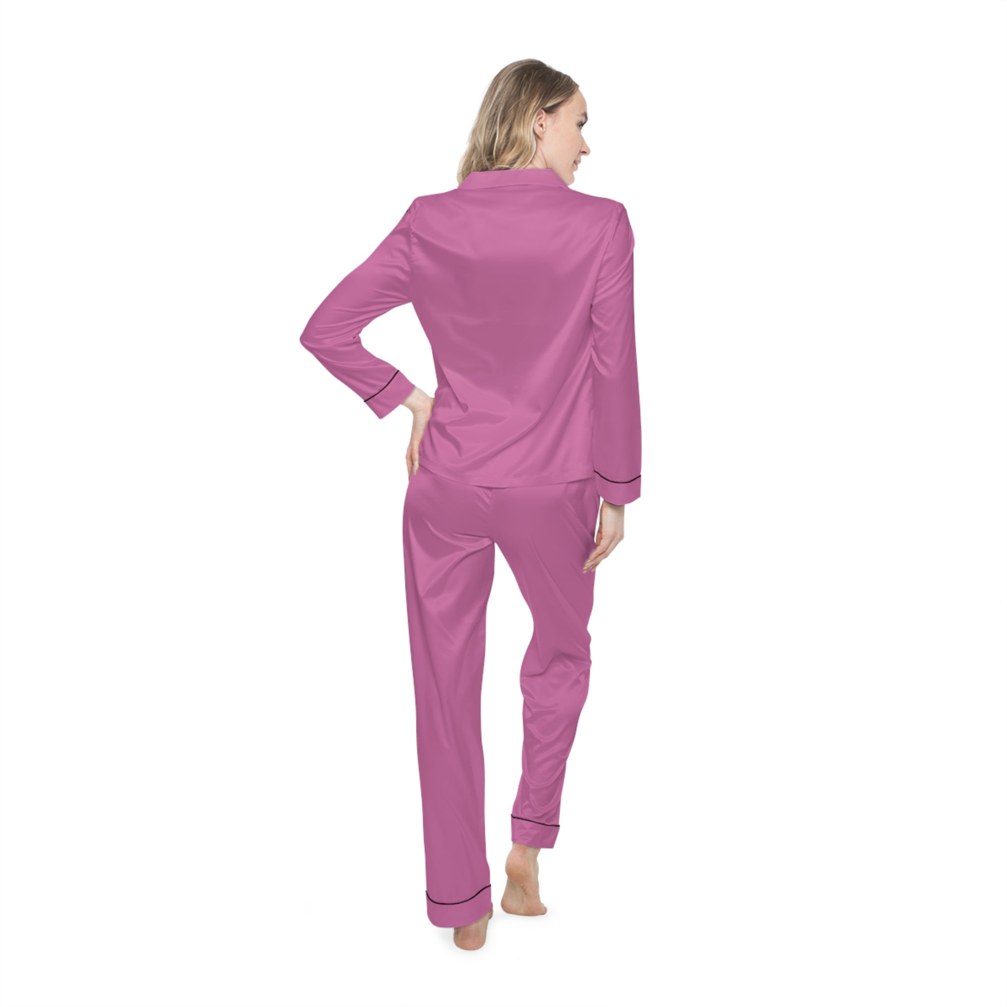 Women's Sweet Route Satin Pajamas