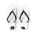White and Black Sweet Route Logo Summer Beach Sandals