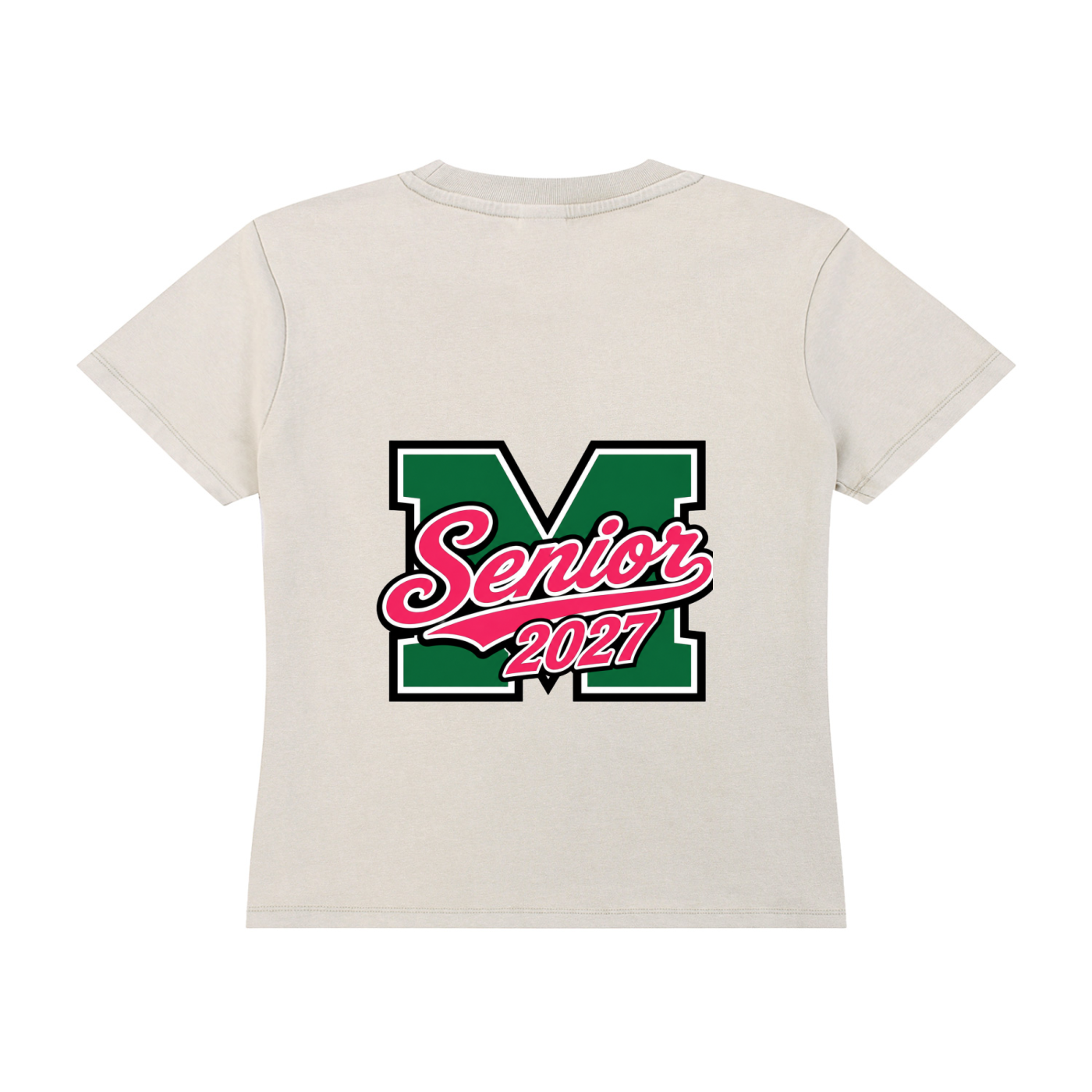 Senior 2027 Vintage Wash Graphic T-Shirt | Class of 2027 Women’s Oversized Tee
