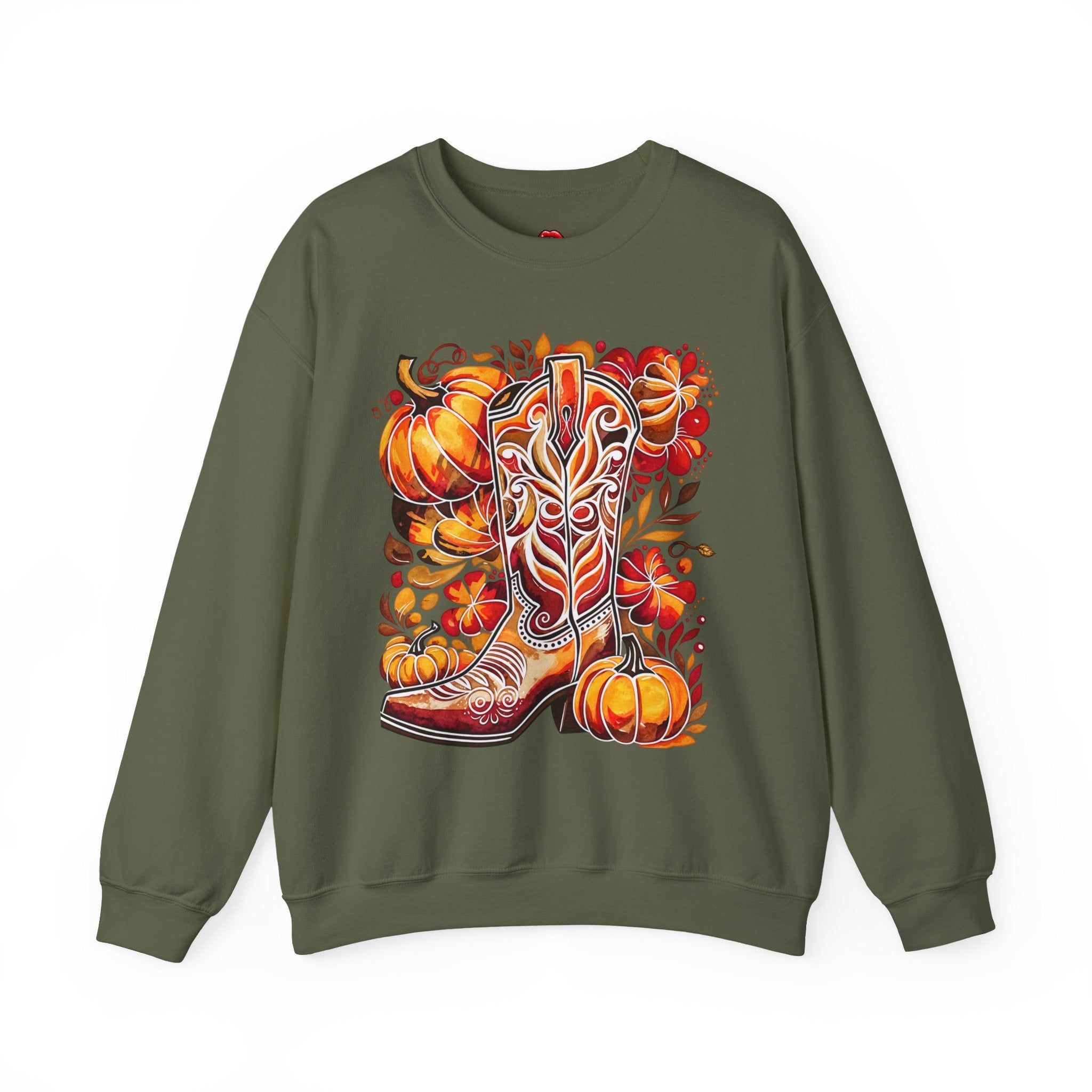 Autumn Cowboy Boot Sweatshirt