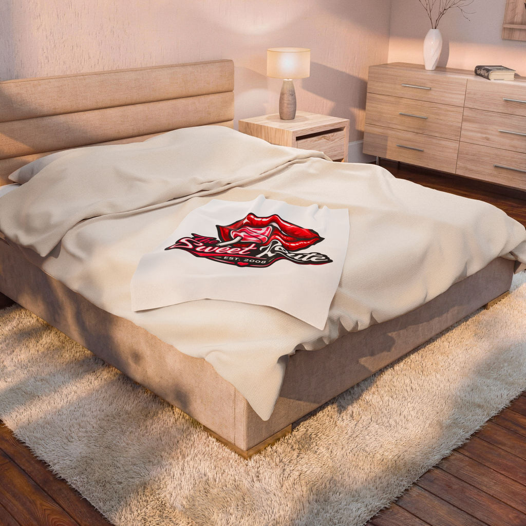 Sweet Route Logo Velveteen Plush Blanket