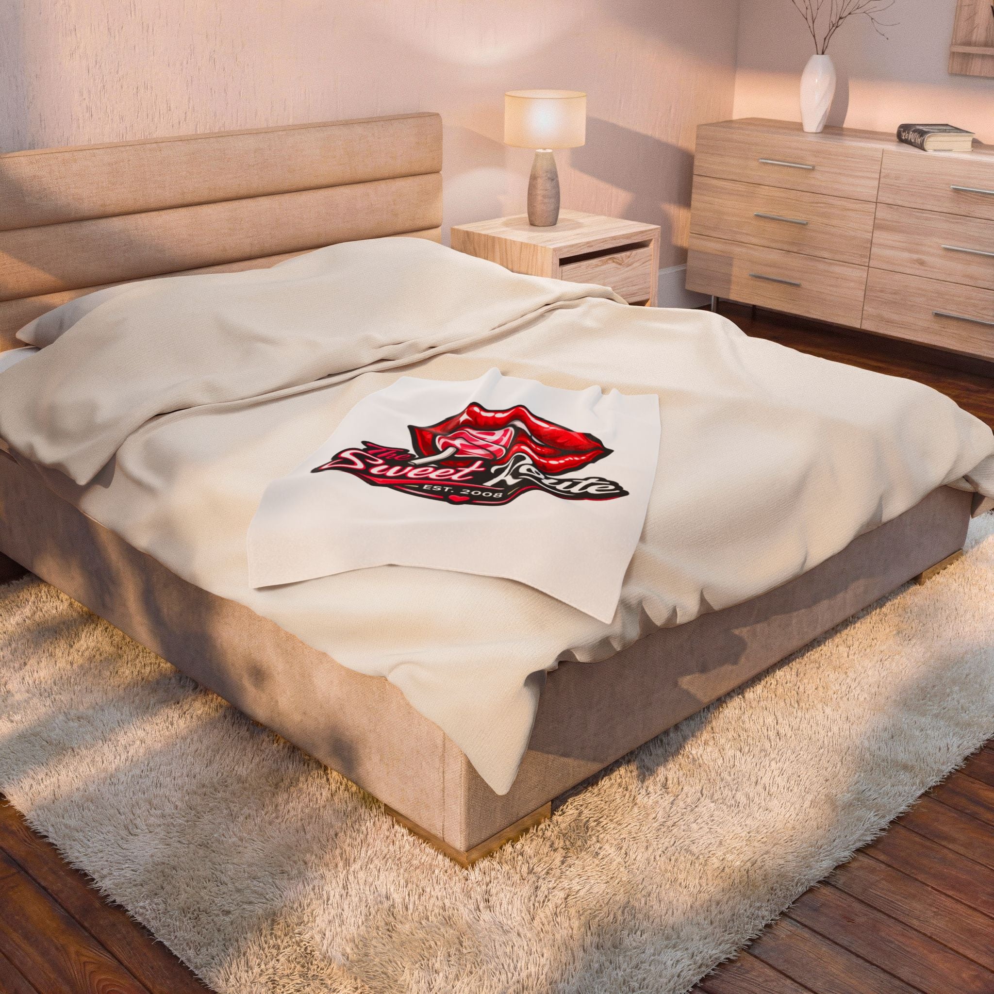 Sweet Route Logo Velveteen Plush Blanket
