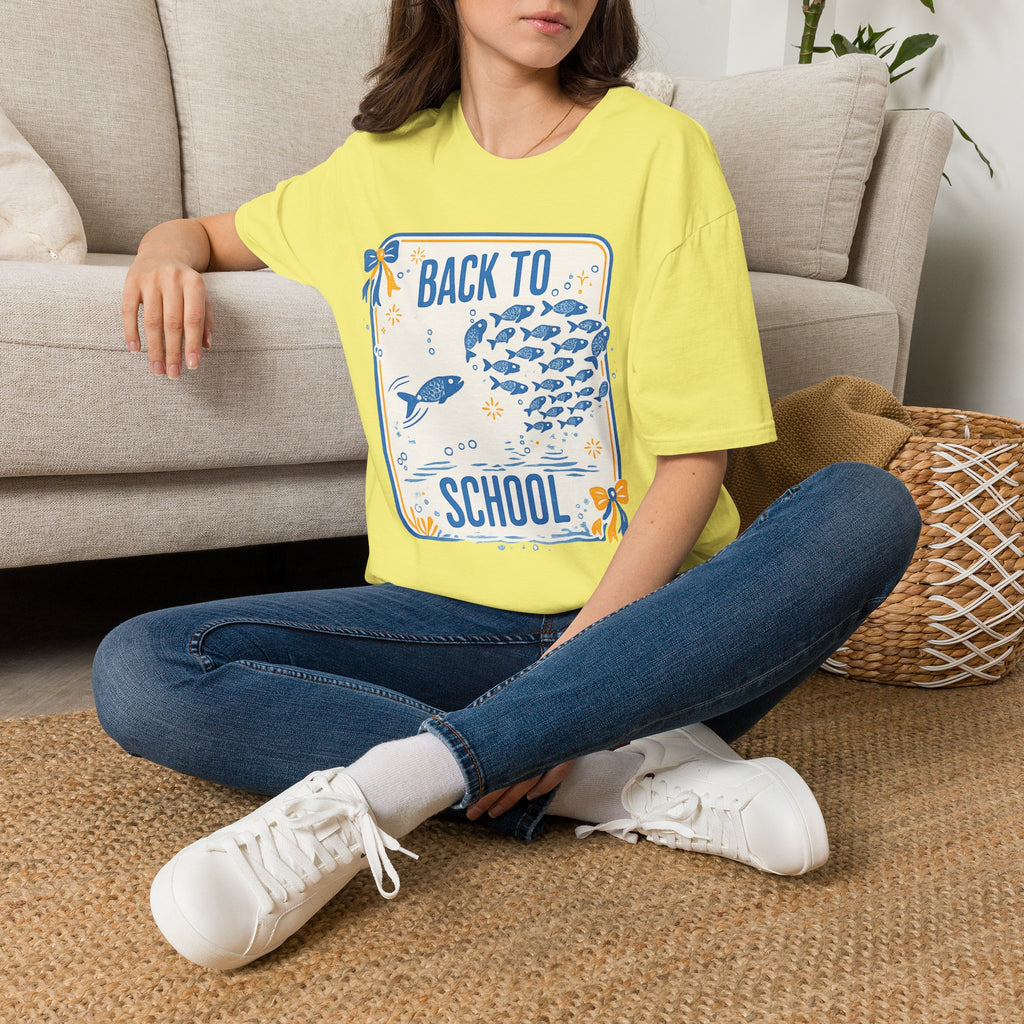 Back to School Fish Teacher T-Shirt | Cute School of Fish Tee | Elementary Teacher Shirt | First Day of School Graphic Tee | Classroom Teacher Gift