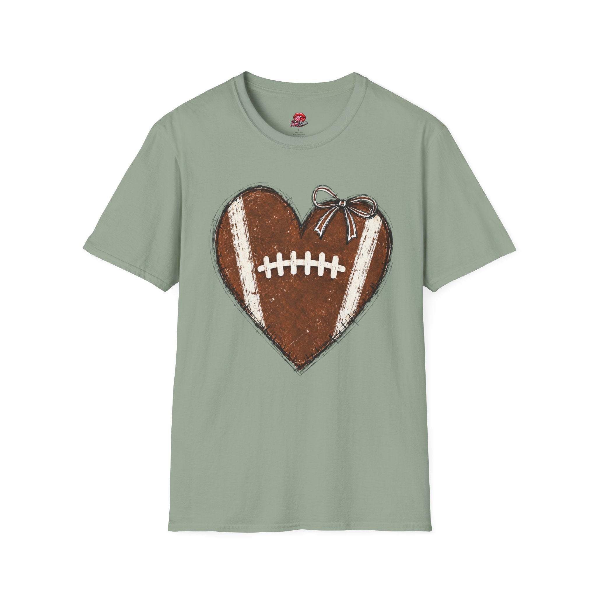 Heart-Shaped Football T-Shirt