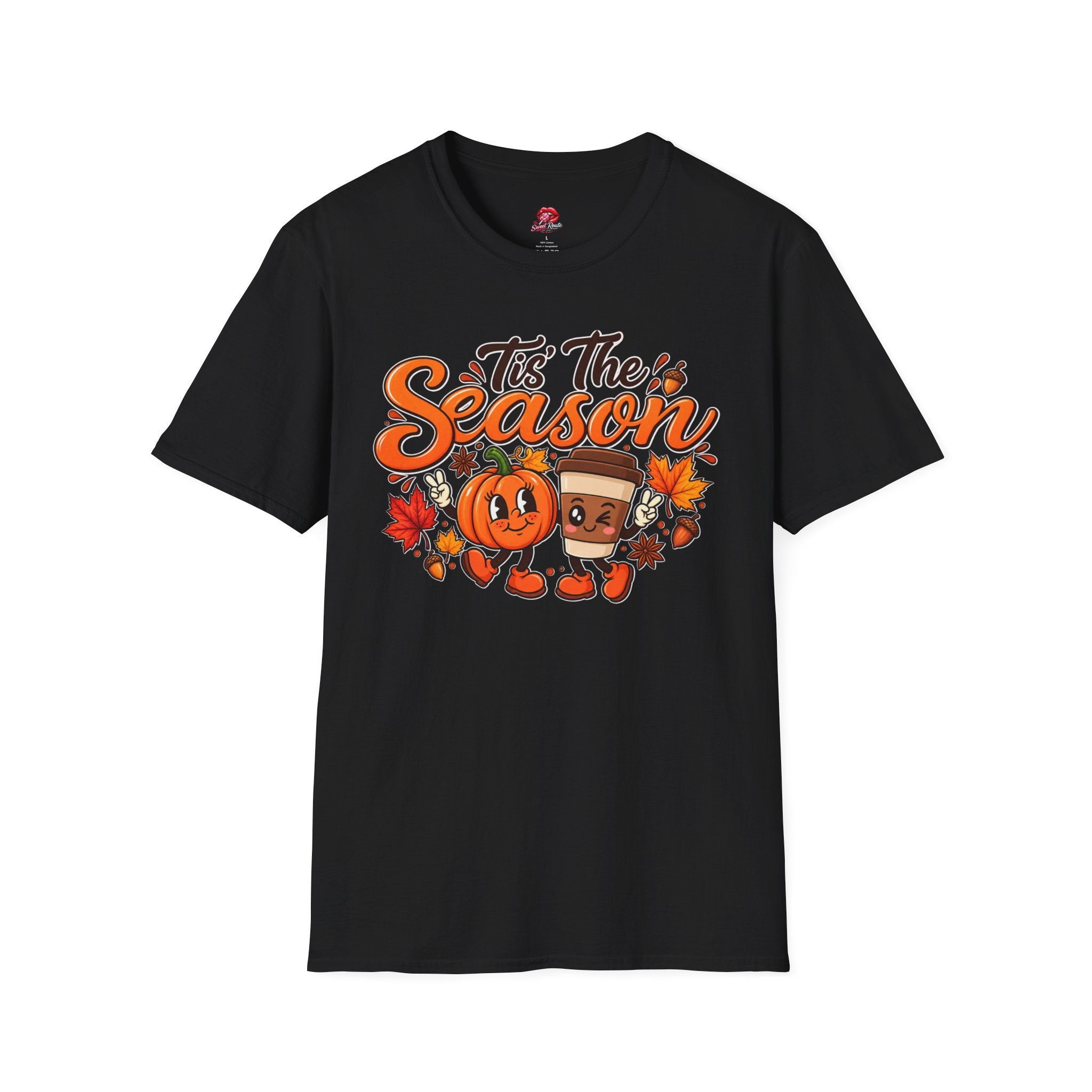 Tis The Season Pumpkin & Coffee Fall Graphic Tee